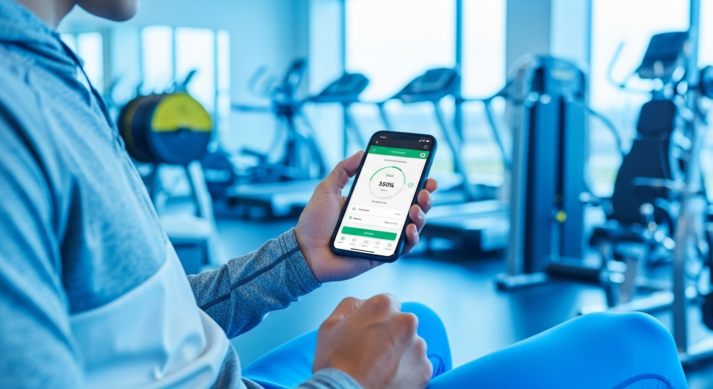 Fitness App on Phone